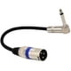 thumbnail image 1 of Cable Adaptador De Audio Mono De 6,35 Mm Macho A XLR Macho De 0,2 M, Plateado, 1 of 3