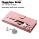 thumbnail image 5 of Funda con Cremallera para Realme 11 Pro Plus, Carcasa Cartera de Cuero PU con Soporte y Tarjetero, 5 of 6