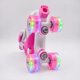 thumbnail image 3 of Patines Quad Extensibles Hook J-one Casco Protecciones Niños Xs 27-30 54 Mm Rosa, 3 of 3