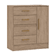 thumbnail image 3 of Cómoda 4 Cajones 1 Puerta Roble, 3 of 4
