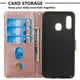 thumbnail image 5 of Funda con Cremallera para Samsung Galaxy A20E, Carcasa Cartera de Cuero PU con Soporte y Tarjetero, 5 of 5