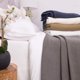 thumbnail image 4 of Manta Sweet Home Collection, algodón fino, tejido cesto, color topo, 4 of 5