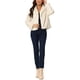 thumbnail image 2 of Abrigo corto de piel sintética para mujer, moda de invierno, chaqueta abierta, solapa con muesca, manga larga, abrigo esponjoso, L Beige, 2 of 6