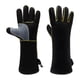 thumbnail image 2 of Guantes De Soldadura Resistentes A La Abrasión, De Primera Calidad, Para Chimenea, Barbacoa Y Horno, De 14 Pulgadas., 2 of 5
