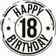 thumbnail image 1 of Decomural 18th Birthday Badge Novelty Party WS-19225, 1 of 2
