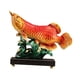 thumbnail image 5 of Estatua De Pez Arowana Escultura De Animal Coleccionable Para Dormitorio Oficina Año Nuevo Verde, 5 of 5