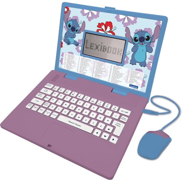 Laptop Educativo Lexibook Disney Stitch Bilingüe 124 Actividades