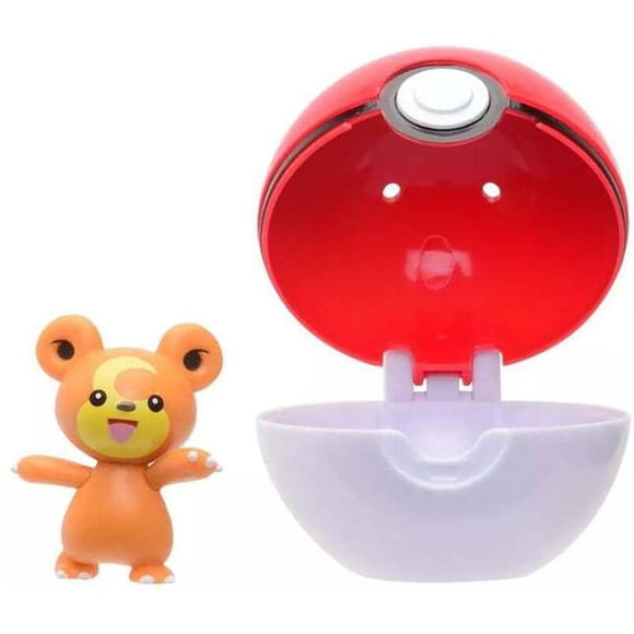 Juego de pokeball Pokemon Clip N Go con peluche de 5 cm y poke ball