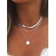 thumbnail image 2 of Collar Choker Triple con Moneda de Sol, 2 of 2