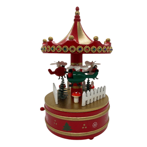 Genérico - Carrusel Navideño En Movimiento Con Música A Cuerda Navidad 2025