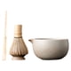 thumbnail image 1 of Juego De Matcha Para Amantes Del Té, Juego De Herramientas Para Hacer Té, Batidor De Matcha De Bambú Y Soporte, Tazón Blanco, 1 of 5