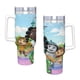 thumbnail image 4 of Dee y Amigos en Oz Vaso aislado de acero inoxidable con asa, diseño temático, regalo para familia, amigos y fans; incluye pajita y encaja en el portavasos estándar, 40 oz, 4 of 6