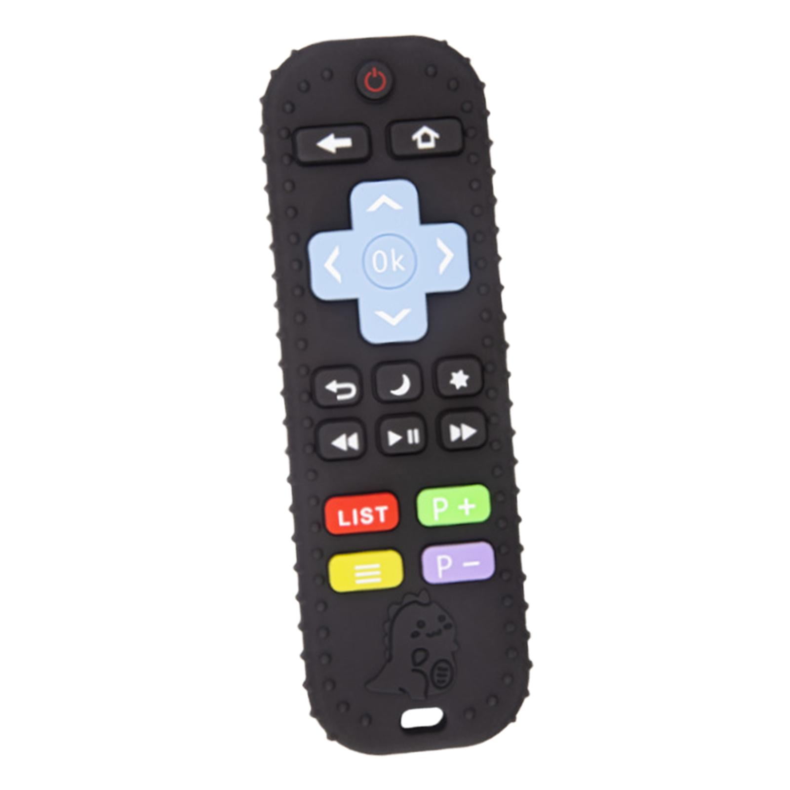 Bothyi - Juguetes Para La Dentición Forma De Control Remoto De Tv Para Bebés De 3 A 12 Meses Niños Pequeños Negro