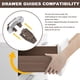thumbnail image 3 of 5 Set de Improved Commercial Estilos Drawer Slides Replacementhombrest kit Model #168 con Metal Negroplate and Drawer Stop con Roller, 3 of 7