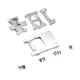 thumbnail image 1 of Base De Caja De Cambios De Placa De Deslizamiento De Transmisión De 4 Piezas Para Vehículos A Escala 1/18 Camiones Argent, 1 of 5