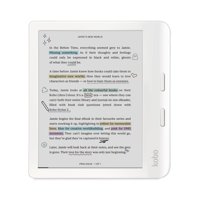 Ereader Kobo Libra Colour De 7 Pulgadas, Blanco, Antideslumbrante Y Resistente Al Agua