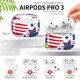 thumbnail image 3 of Estuche QQKVFNG para AirPod Pro 3 (3ª generación, modelo 2025) con bandera del 4 de julio, 3 of 6