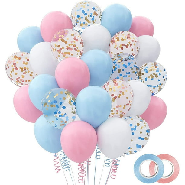 60 globos de látex de 12 pulgadas para decoración de fiestas.
