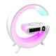 thumbnail image 2 of Parlante 5 en1 cargador + luz rgb + reloj + alarma/ Blanco, 2 of 3