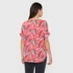 thumbnail image 2 of Blusa Mujer Manga Corta Coral Cuello V Corona, 2 of 5