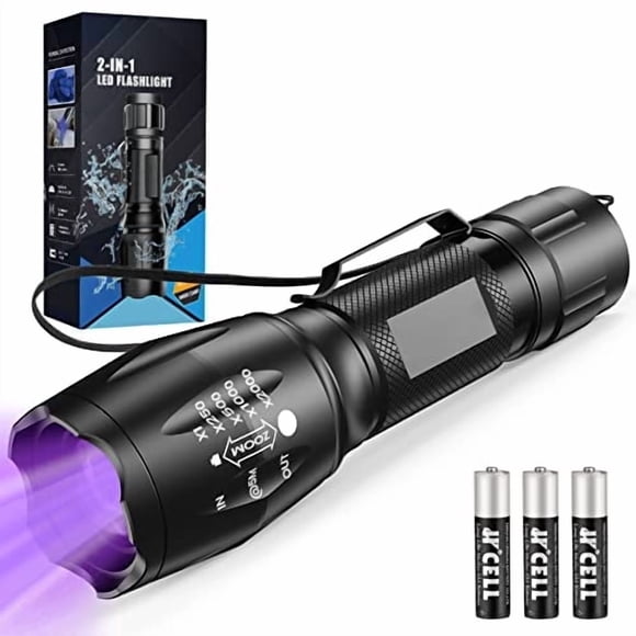 Linterna UV MOWETOO 2 en 1 395nm LED 500LM a prueba de agua