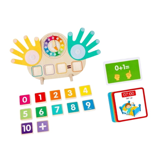 Juguetes de conteo de números de matemáticas con dedos pequeños, herramienta de enseñanza educativa temprana, desarrollo cerebral para niños de 3 años