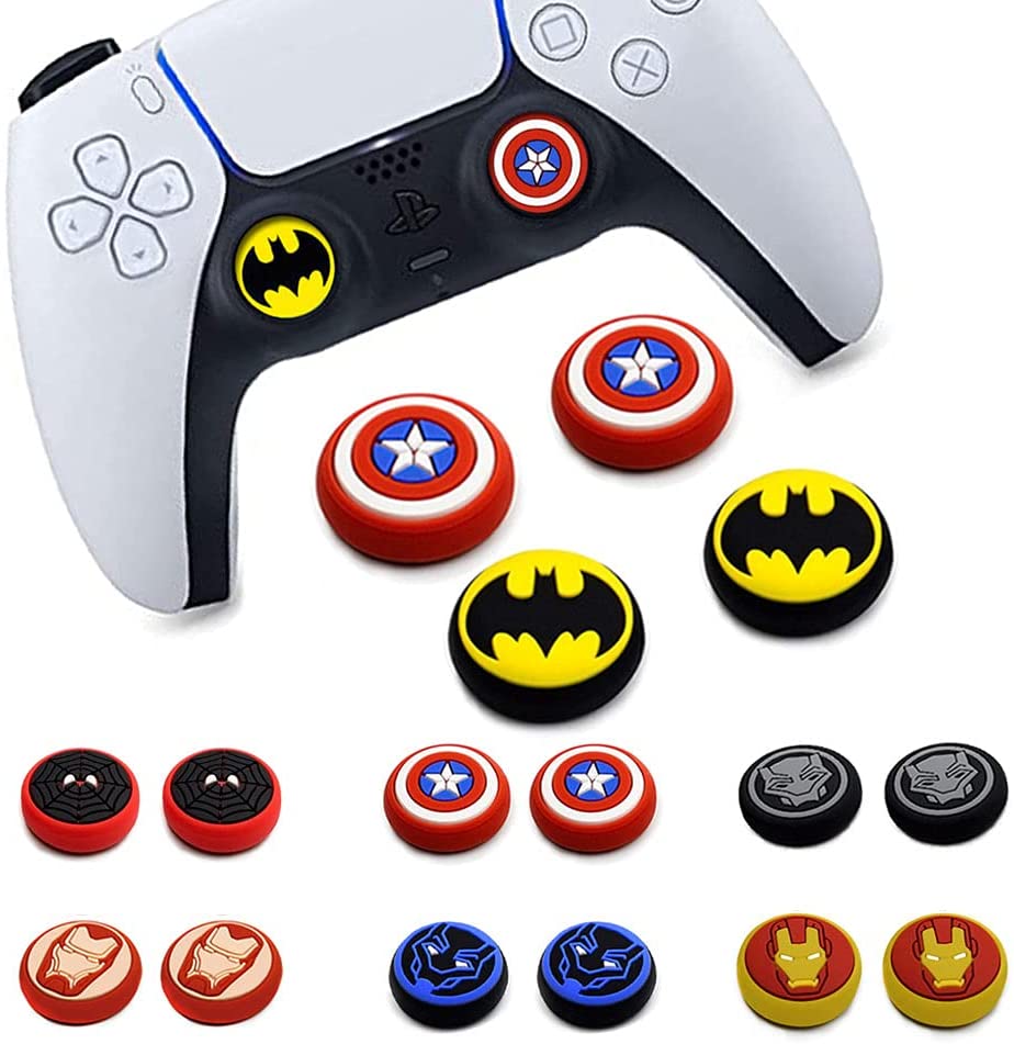 Xinqihang - 4 Fundas Para Joystick Analógico, Tapa Para Joystick De Control Remoto Inalámbrico Dualsense, Fantástica Funda Protectora De Silicona Antideslizante Para Ps5/Ps4/Xbox One/360/Ns Pro