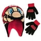thumbnail image 1 of Set De Gorro De Invierno Y Guantes Para Niños Super Mario De 4 A 7 Años, 1 of 3