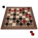 thumbnail image 1 of Set de damas WE Games Old School, madera roja y negra, 30 cm, 1 of 9