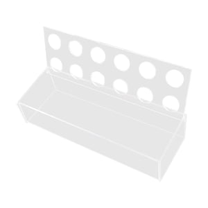 Magideal - Centro De Mesa Floral Rectangular Para Mesa De Comedor, Jarrón Rectangular, Jarrón Moderno Acrílico, Jarrones Florales Bajos Para Centros De Mesa Para 30 Centimetros