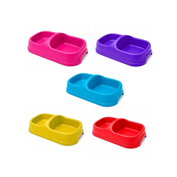 Plato para Perro Doble Tamaño M, 1 Un