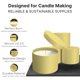 thumbnail image 3 of Latas para velas True Candle de metal negro de 4 oz, paquete de 24 con tapas, 3 of 6
