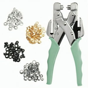 Genérico - Kit Remachadora Perforadora Ojetillos Más 160 Ojetillos