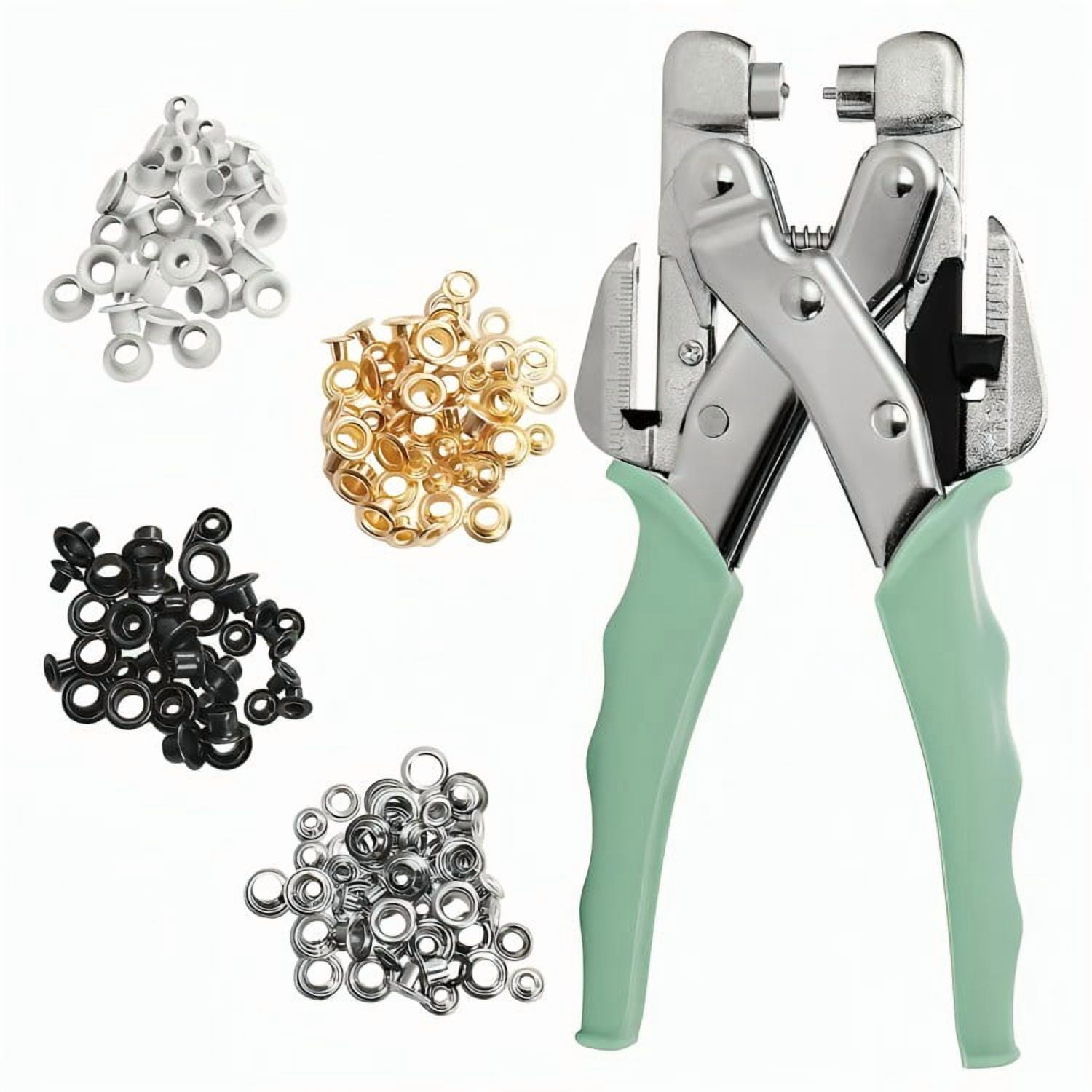 Genérico - Kit Remachadora Perforadora Ojetillos Más 160 Ojetillos