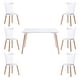 thumbnail image 1 of Comedor Mesa Rectangular blanca 120x80 + 6 sillas Windsor blanca, 1 of 8