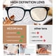 thumbnail image 4 of Lentes de Lectura AEZUNI Montura Grande Cuadrada Negra 1.25, 4 of 6