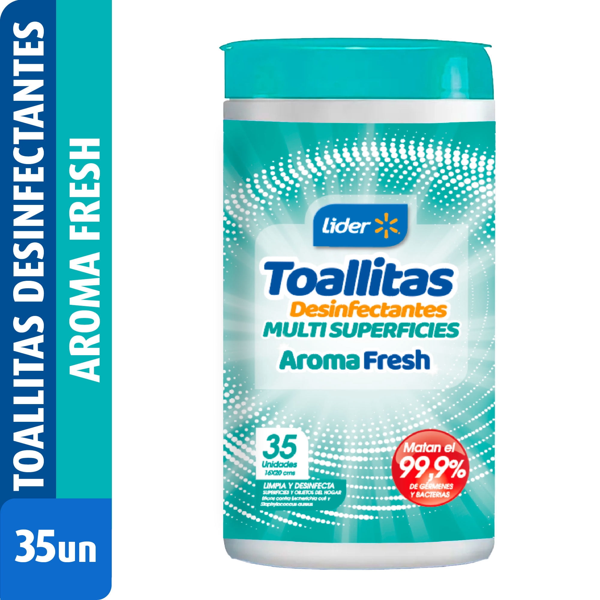 Toallitas Desinfectantes Fresh Tarro 35 Un Lider