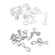 thumbnail image 5 of 20 Piezas Filigrana Flor Colgante Pellizco Fianzas Conector DIY Joyería Platino, 5 of 5