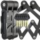 thumbnail image 1 of Juego de 2 candados plegables para bicicleta Seatylock FoldyLock con 6 llaves, 1 of 6