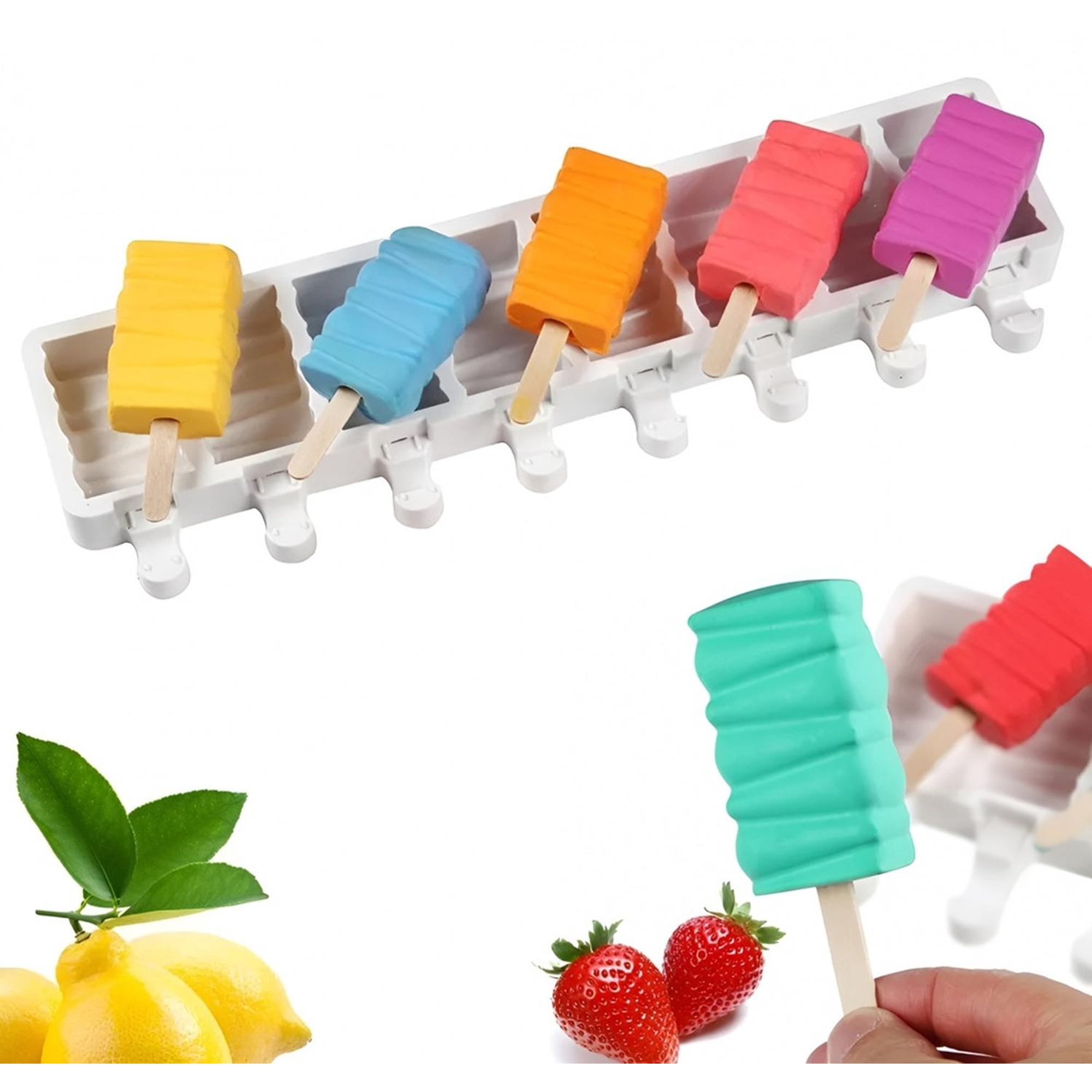 Pasteleriuscl - Moldes De Silicona Para Helados Molde Paletas Helado 8c 446