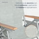 thumbnail image 3 of Silla De Playa Aluminio Madera Y Tela Resistente Gris Miglu, 3 of 11