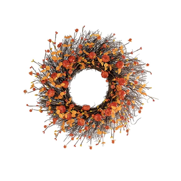 Corona Del Festival De La Cosecha Corona De Brotes De Flor De Naranja Para Porche Granja Exterior 50 CM