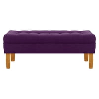 Bodevir - Banqueta Wood 2C Felpa 04 Morado