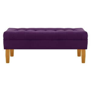 Bodevir - Banqueta Wood 2C Felpa 04 Morado