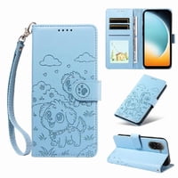 Funda Billetera Foxdock Compatible Con Xiaomi Redmi A5 4G, Diseño Perrito Tierno, Ranuras Para Tarjetas Y Soporte Plegable