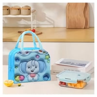 Genérico - Lonchera Bolsa Termica 23X10X29Cm Elefante Azul Kawaii