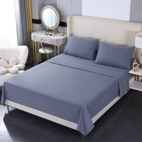 Bj Hogar - Juego De Sábana King 500 Hilos En Color Gris