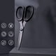 thumbnail image 1 of Extra Sharp Black-Bladed Scissors - Multi-Purpose Shears for Fabric, Leather, Home & Office, Art & School, Household, and More - Perfect for Delicate Tasks and Children - Sharp Tips and Stationery Des, 1 of 4