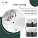 thumbnail image 4 of Desagüe para lavabo de baño KENES cromado con rebosadero LJ-P701-5, 4 of 9