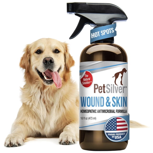 Spray para heridas y piel PetSilver Chelated Silver 473 ml para perros y gatos